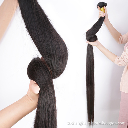 Usexy Hair 32 34 36 38 40 Inch Straight Human Hair Weave Bundles Virgin Brazilian Hair extension